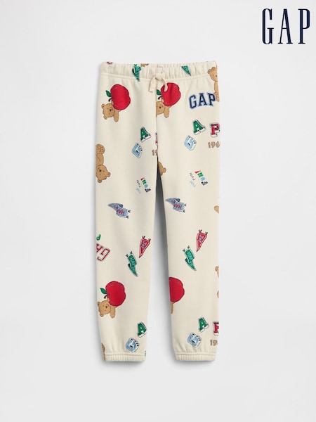Cream Brannan Bear - Gap Relaxed Logo Pull On Joggers (6mths-5yrs)