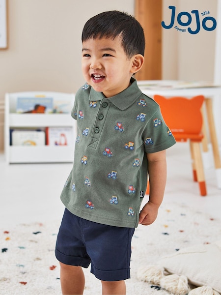 JoJo Maman Bébé Navy Blue Twill Chino Shorts (311432) | €29