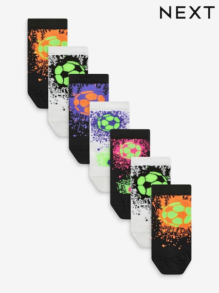 Leuchtende Fußballmotive - Cotton Rich Socks 7 Pack (311884) | 9 € - 11 €