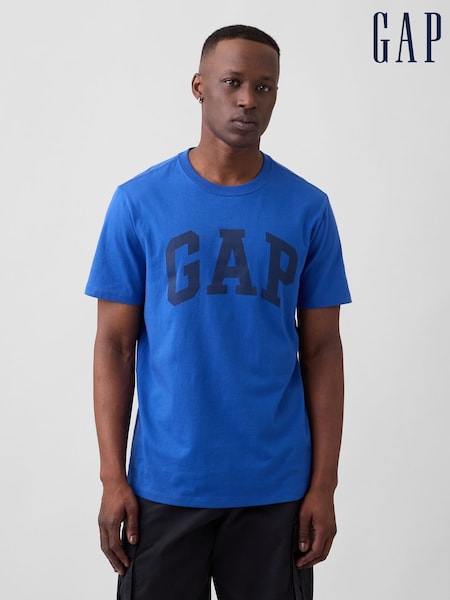 Vivid Blue - Regular Gap Everyday Soft Logo T-shirt