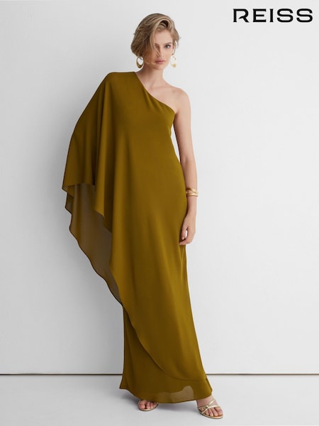 Green - Atelier One-shoulder Maxi Dress