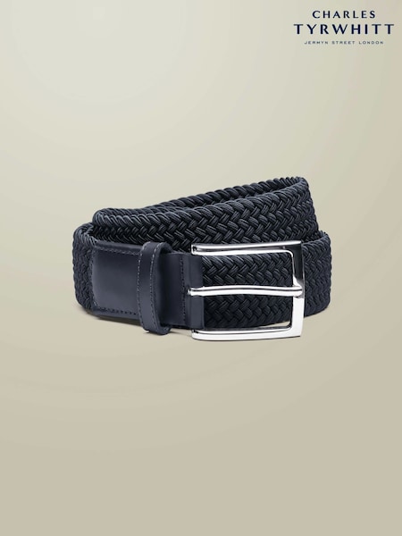 Blue - Regular Charles Tyrwhitt Stretch Casual Belt