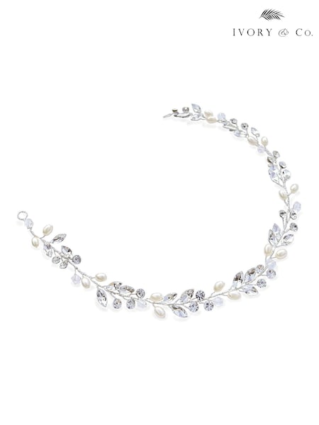Серебряный - Ivory & Co Bohemia Crystal And Pearl Hair Vine (312554) | €60
