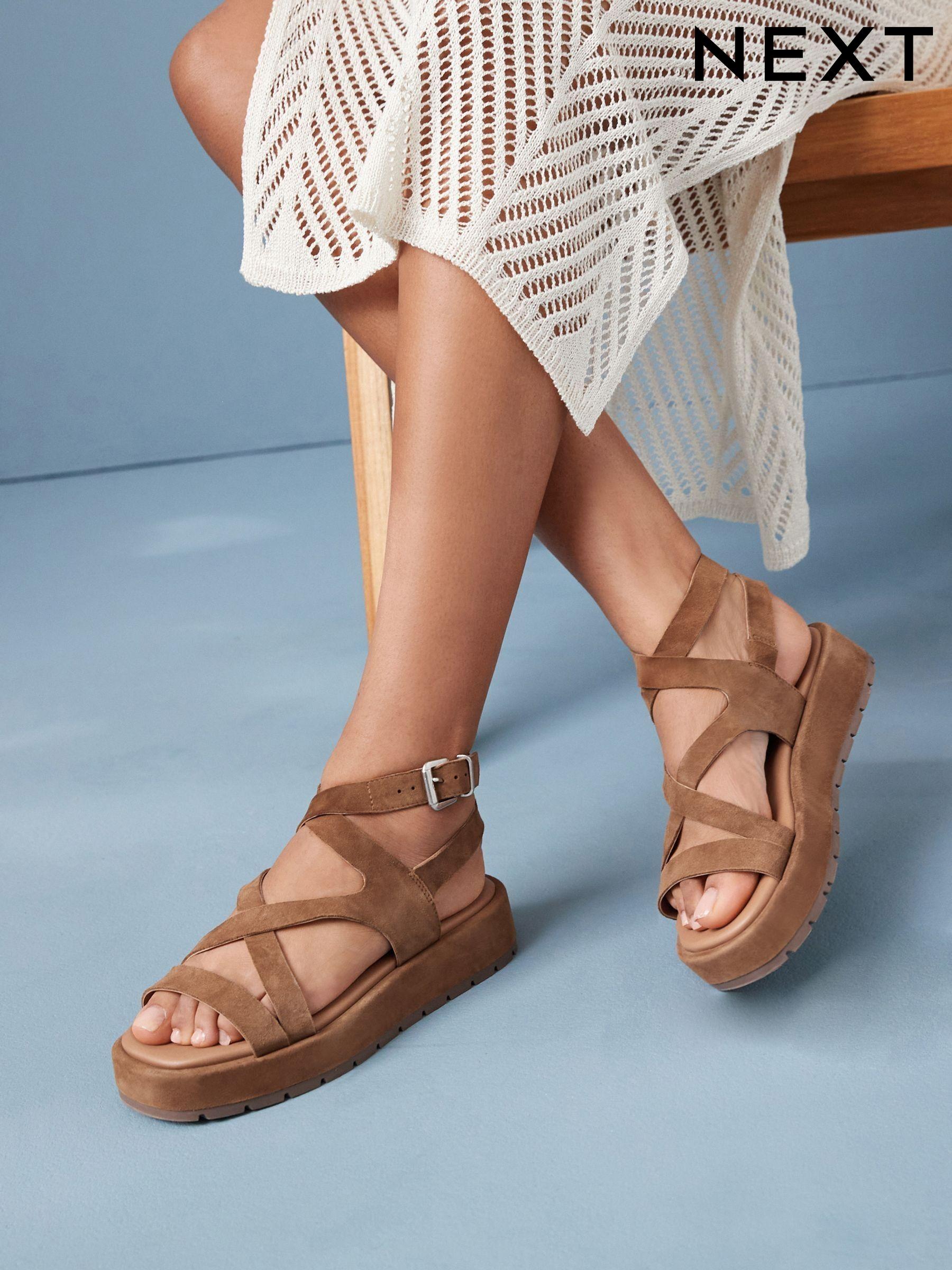 Clearance Brown Strappy Casual Sandals Next Luxembourg