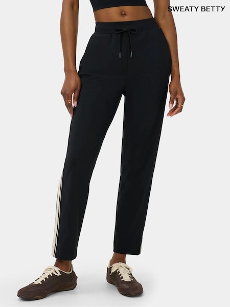 שחור - Sweaty Betty טייץ עם פסים בצד, דגם Explorer