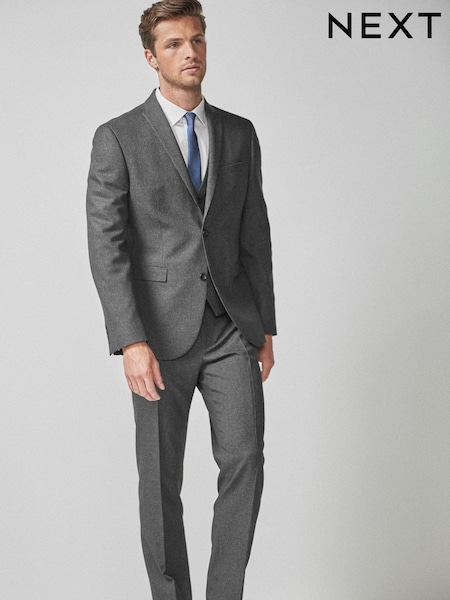 Grey Tailored Fit Puppytooth Suit: Jacket (313641) | €51
