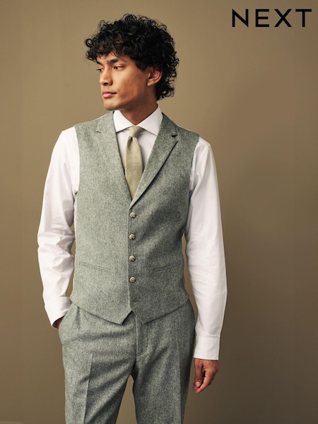 Зеленый - Nova Fides Italian Wool Blend Suit: Waistcoat (313649) | €12