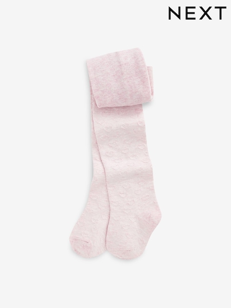 Rózsaszínű - Cotton Rich Textured Heart Tights (313990) | 2 390 Ft - 2 990 Ft