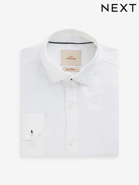 Weiß - Signature Linen Shirt (314017) | 18 €