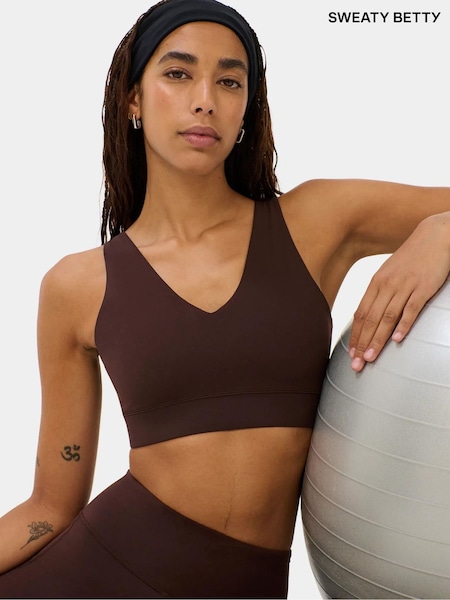 Brown - Sweaty Betty Ultimate Studio Yoga Voop Bra