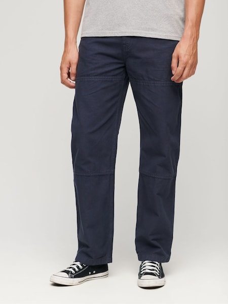 Albastru - Pantaloni Superdry Carpenter  (314780) | 280 LEI