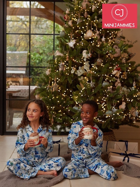 Bleu Winterscape - Cyberjammies Pyjama imprimé Manches longues