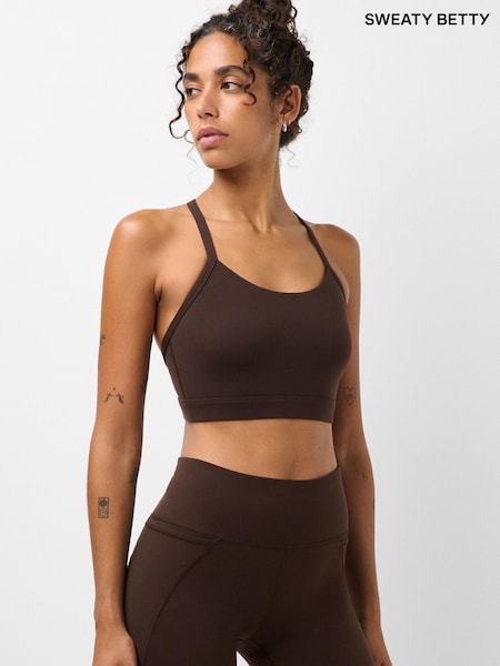 Espresso Brown - Sweaty Betty Empower Sports Bra