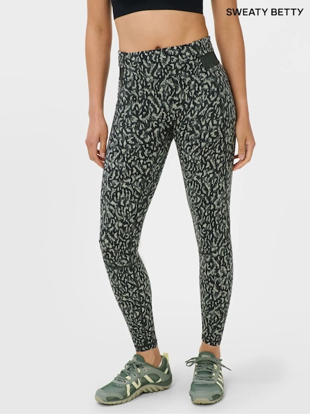 Žalia - Sweaty Betty Runner didelės galios tamprės
