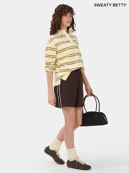 Brown - Sweaty Betty Explorer 5.5 Side Stripe Shorts