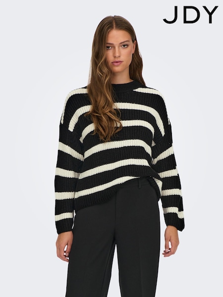 JDY Stripe Knitted Drop Shoulder Jumper (317505) | 125 LEI