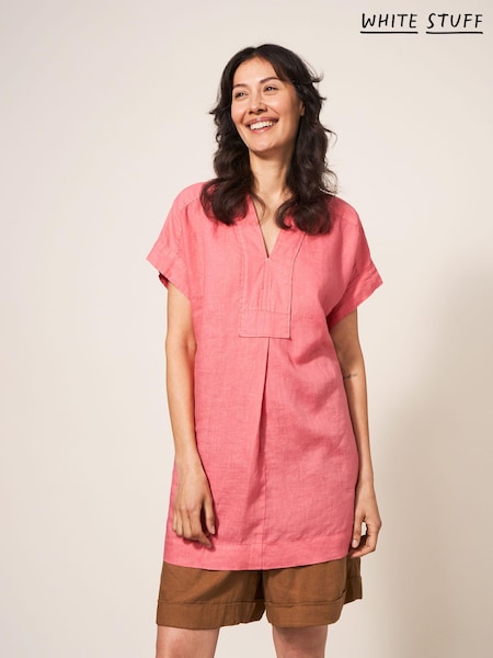 White Stuff Red Marianne Linen Tunic (317710) | €39