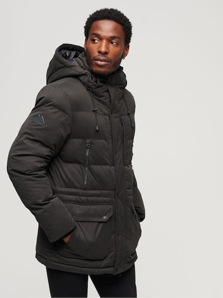 Superdry Black Hooded Parka Coat Jacket (318385) | R$ 1,430