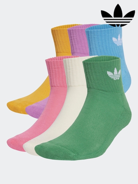 adidas White Mid Ankle Socks 3 Pack (318647) | €25