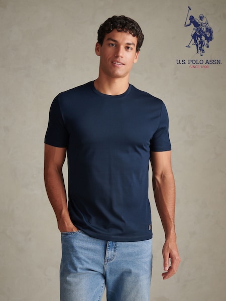 Blue - Regular U.s. Polo Assn. Premium Cotton T-shirt