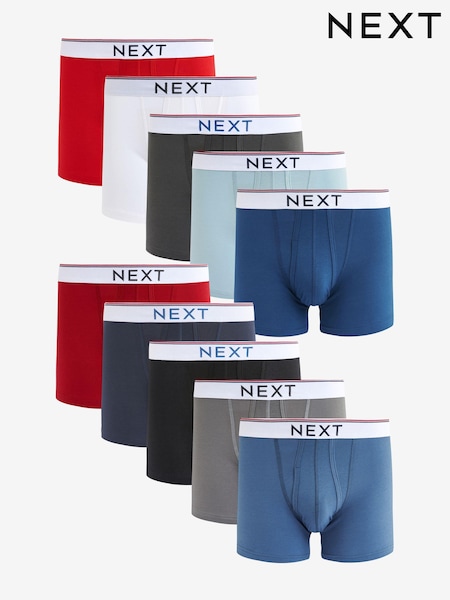 Blue/Grey/Red 10 pack A-Front Boxers (318967) | € 21