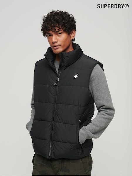 Superdry Black Sports Puffer Gilet (319248) | €22