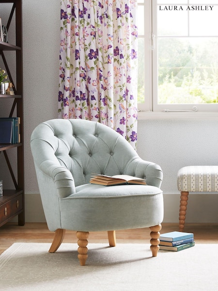 Laura Ashley Baron Chenille Pale Grey Green Hanby Accent Chair (319733) | €567