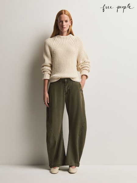 Green - Free People Spotlight Trousers