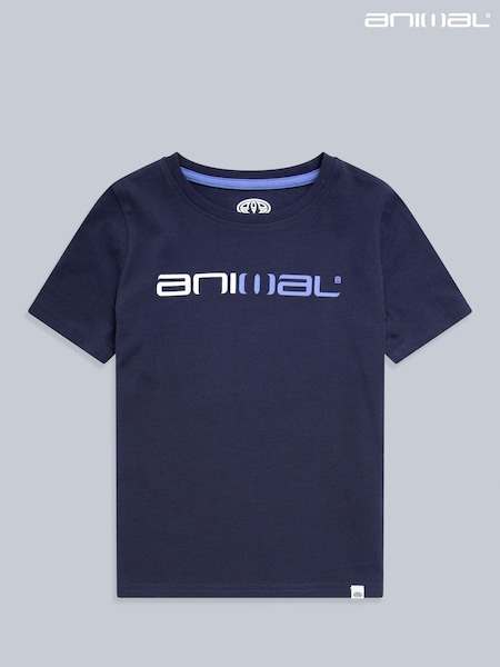 Niebieski lekki - Dziecięca koszulka organiczna Animal Alex Classic (320189) | 62 zł
