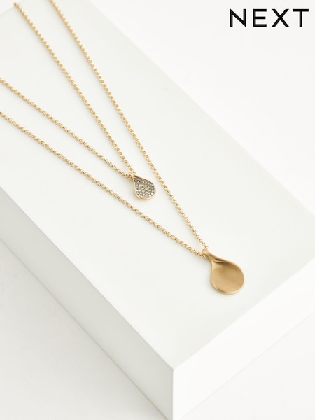 Tono dorado - Sparkle Petal Layered Necklace (320191) | 16 €