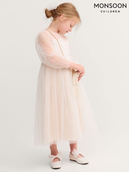 White - Monsoon Paige Lace Bridesmaid Dress
