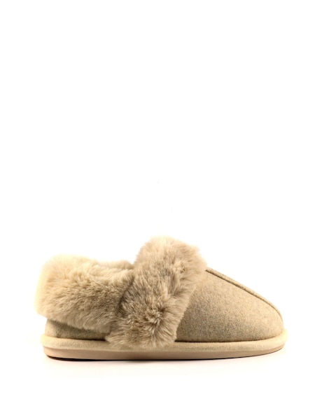 Lunar Ember Faux Fur Trim Slippers (320761) | €17
