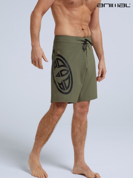 Animal Green Mens Recycled Brett Board Shorts (321325) | €30