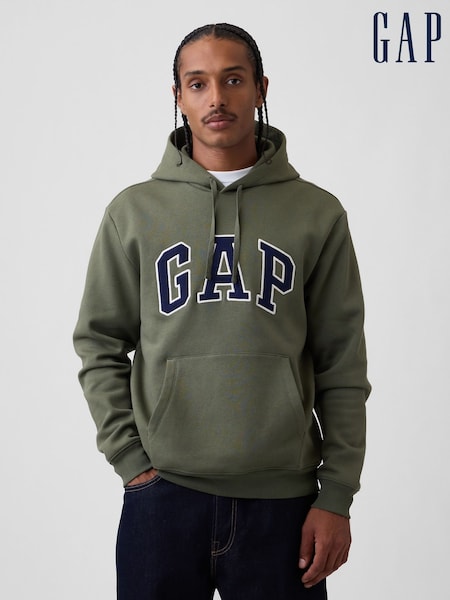 Green - Regular Gap Relaxed Logo Hoodie