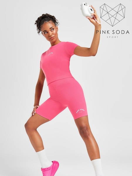 Pink Soda Pink Halle Rib Shorts (322048) | €19