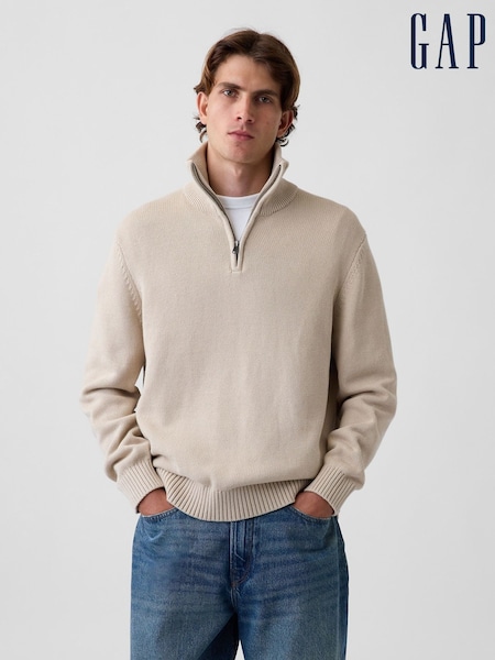 Kremas - Regular Gap Relaxed Quarter-zip Jumper
