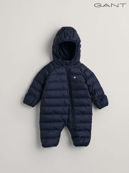 GANT Blue Baby Padded Logo Shield Snowsuit (322571) | AED393