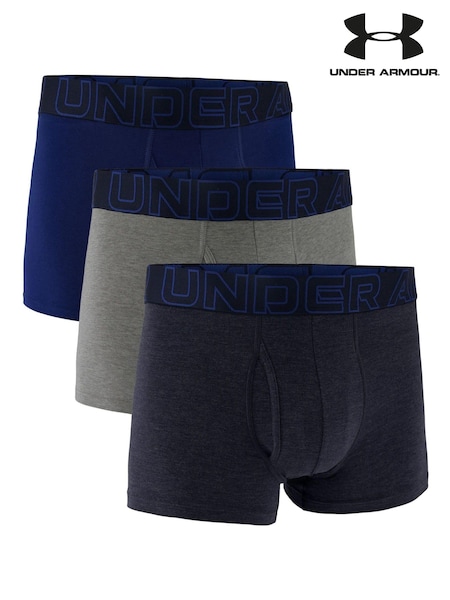 Under Armour Navy Blue 100% Cotton Performance Boxers 3 Pack (322572) | €48
