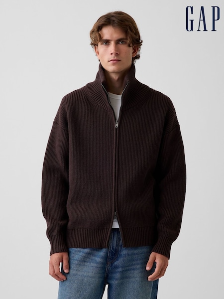 Ruda - Regular Gap Oversized Double-zip Jumper