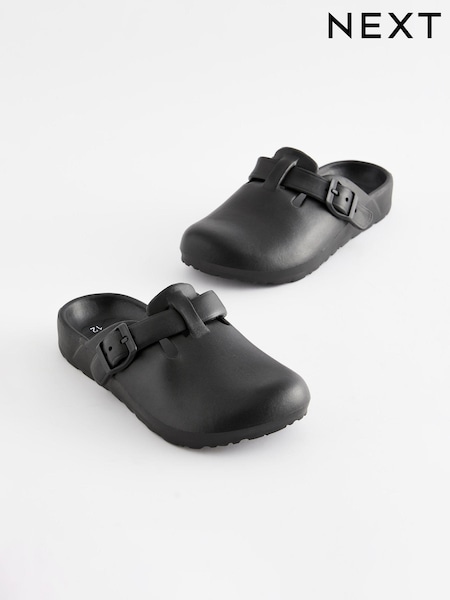 Black Buckle Clog Mules (322624) | €4.50 - €5.50