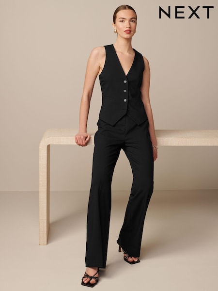 Black Tailored Stretch Wide Leg Trousers (322952) | €15