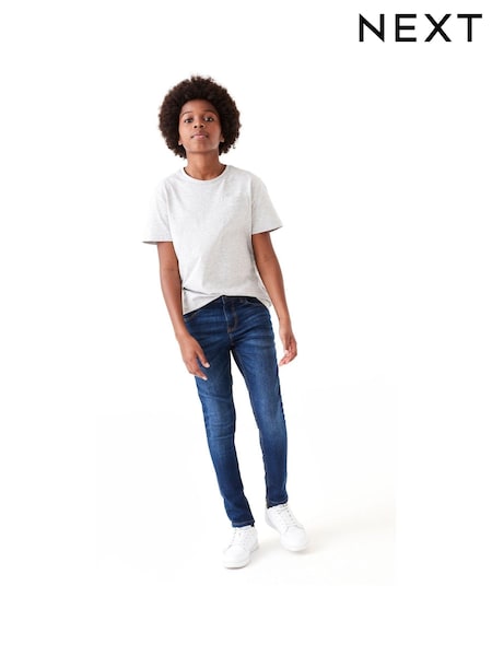 Blue Super Skinny Fit Stretch Jeans (3-17yrs) (323080) | €19 - €26