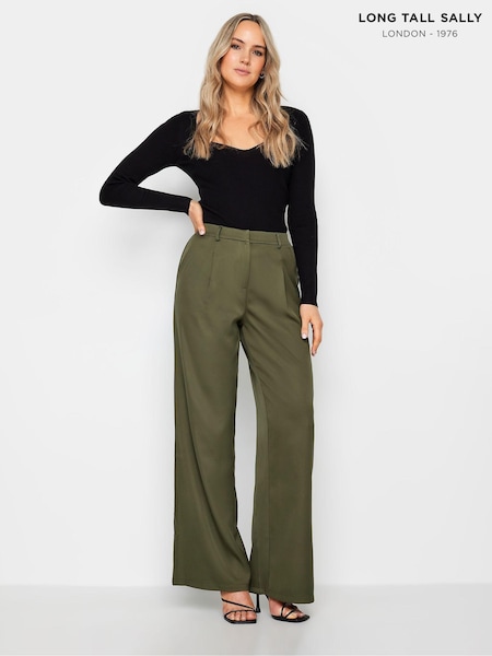 Long Tall Sally Green Tailored Wide Leg Trousers (323320) | €60