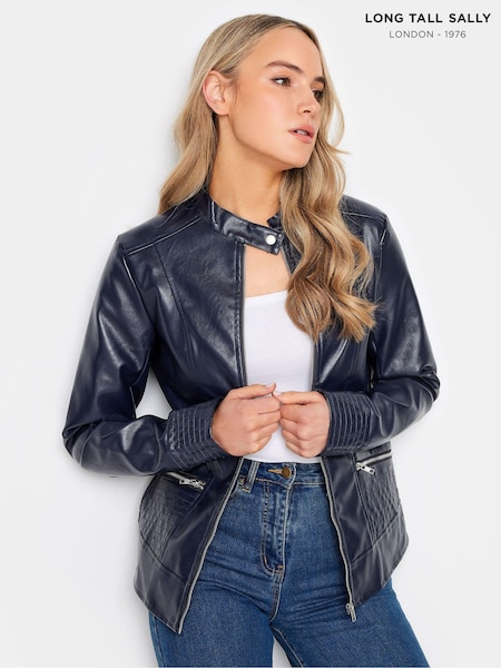 Long Tall Sally Blue Funnel Neck Jacket (323397) | €86