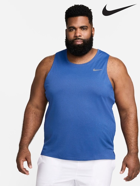 Nike Dark Blue Dri-FIT Miler Running Vest Top (324032) | €17.50