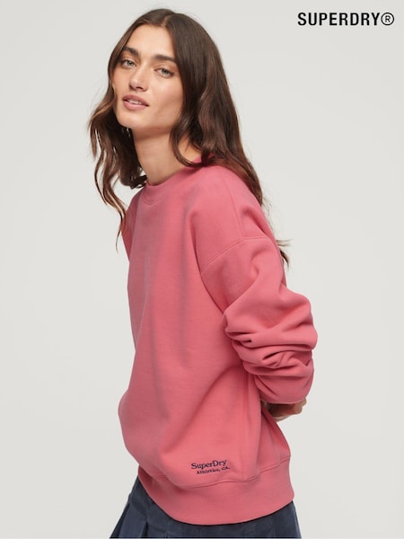 Rose - Sweat Superdry décontracté à logo essentiel (324164) | € 19