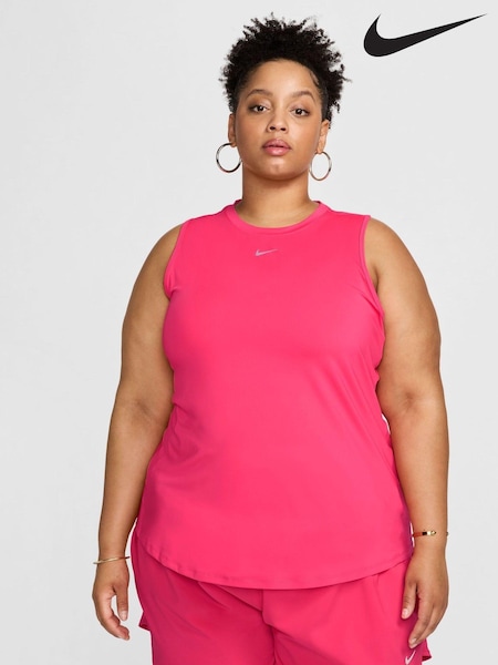 Nike Bright Pink Curve One Classic Dri-FIT Fitness Tank Top (324179) | €22