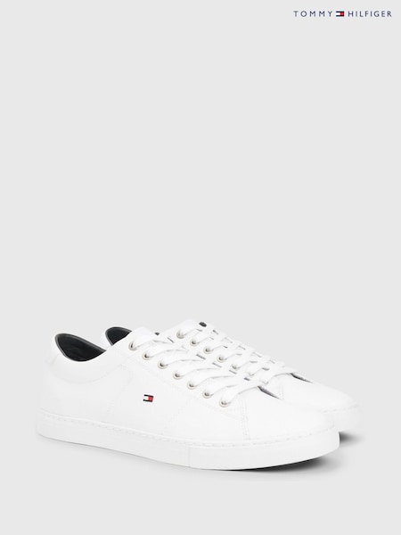 Белый - Tommy Hilfiger Essential Leather Detail Trainers (324730) | €113 - €119