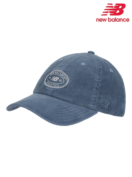 Blu - Regular New Balance 6 Panel Athletics Corduroy Hat