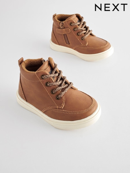 Tan Brown Standard Fit (F) Warm Lined Chukka Boots (325181) | LEI 179 - LEI 216